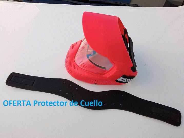 Paintball Maske # ONE Roja Lente Sencilla C/ Correa superior- Envió Gratis 2/4 Días.*